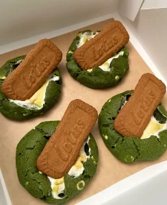 Matcha Marshmallow Cookies