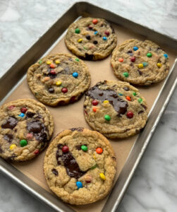 M & M Chocolate Chunk Cookies