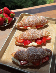 Strawberry Cheesecake Croissants