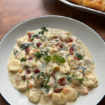 Tortellini Soup And Garlic Bread